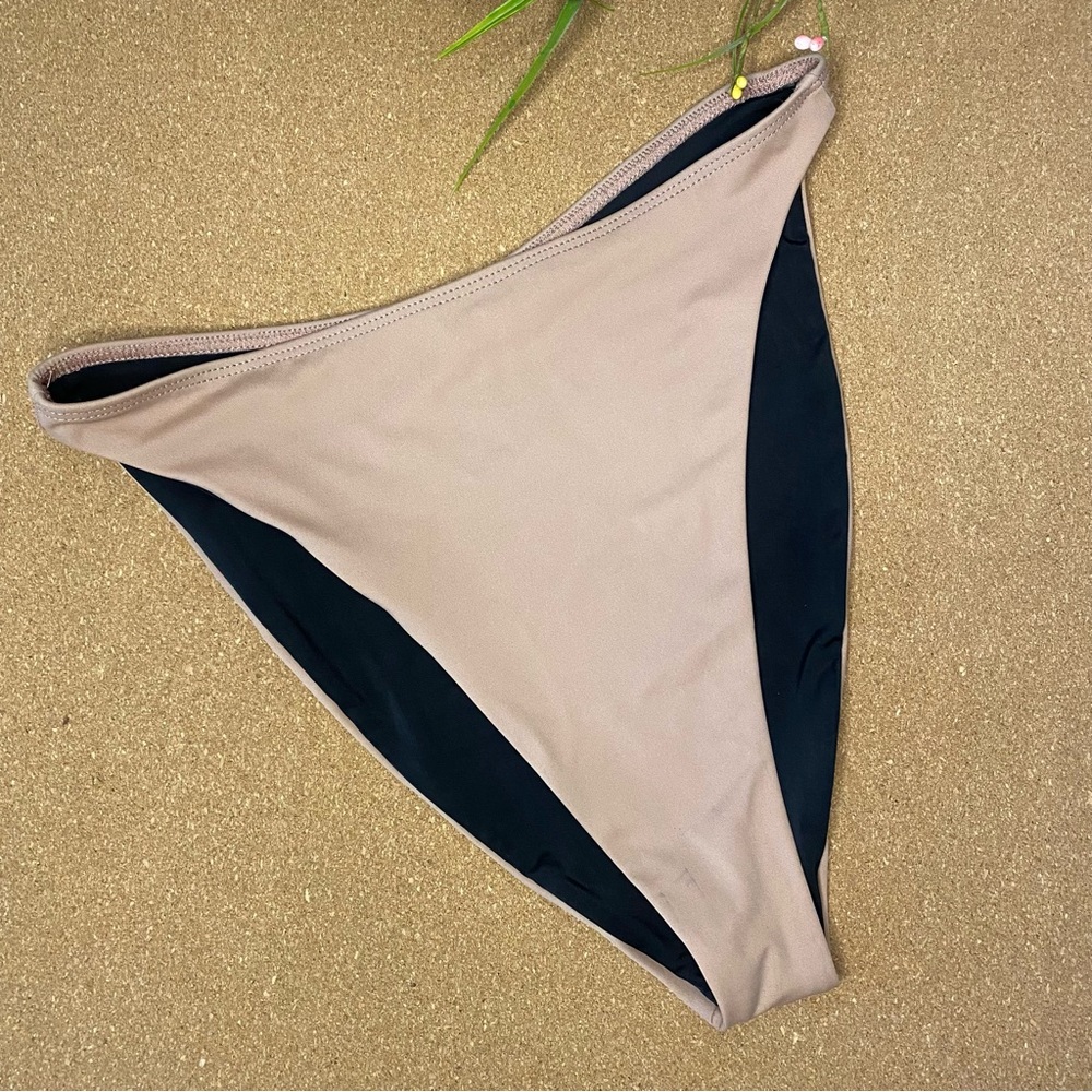 Beach Riot Bikini Bathing Suit Bottoms brown Size M